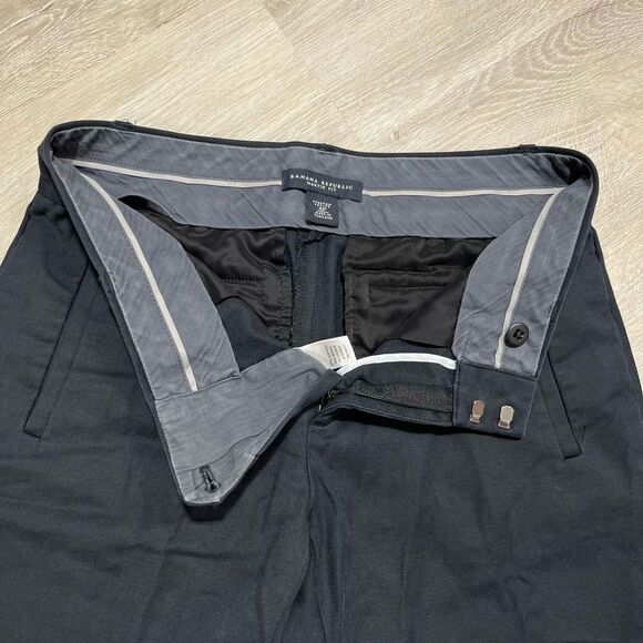 Banana Republic Martin Fit Boot Cut Cuffed Pants Women’s Size 4 Petite - Picture 5 of 12